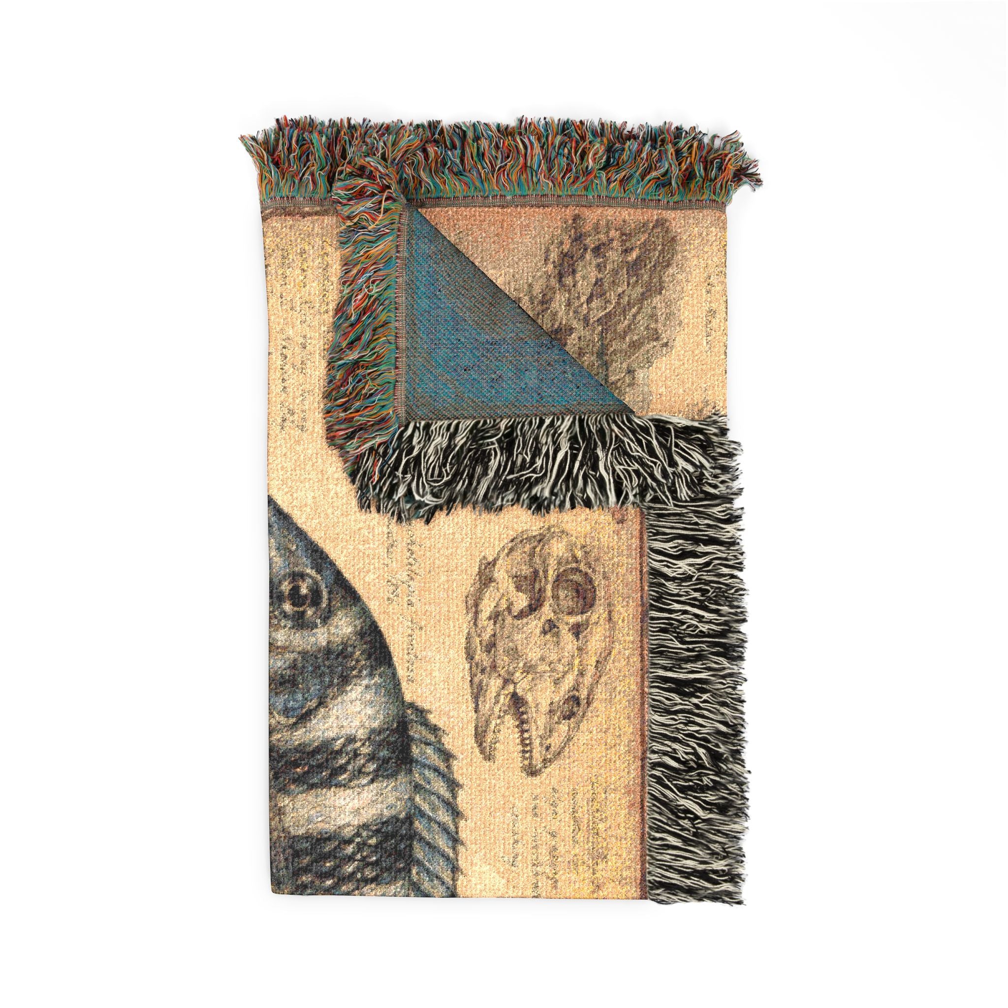 African Cichlid Woven Blanket – Vintage Throw